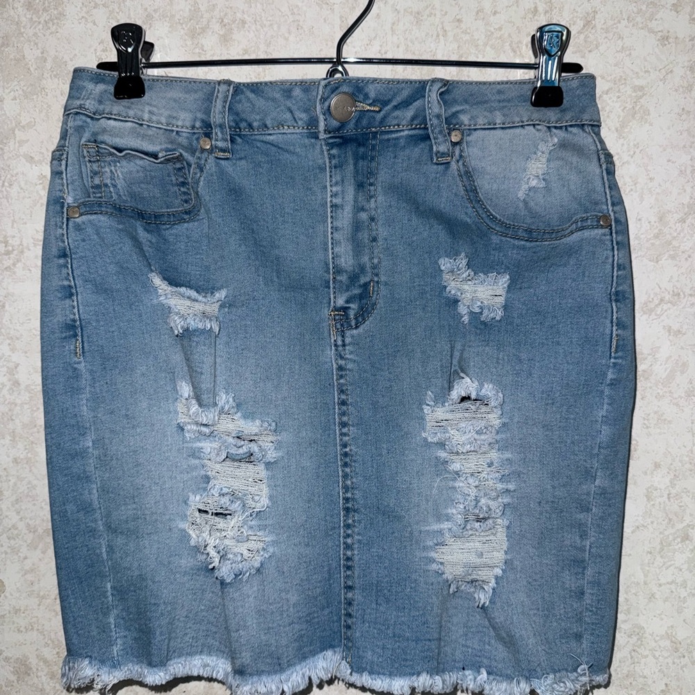 Fashion Nova Jean Skirt
